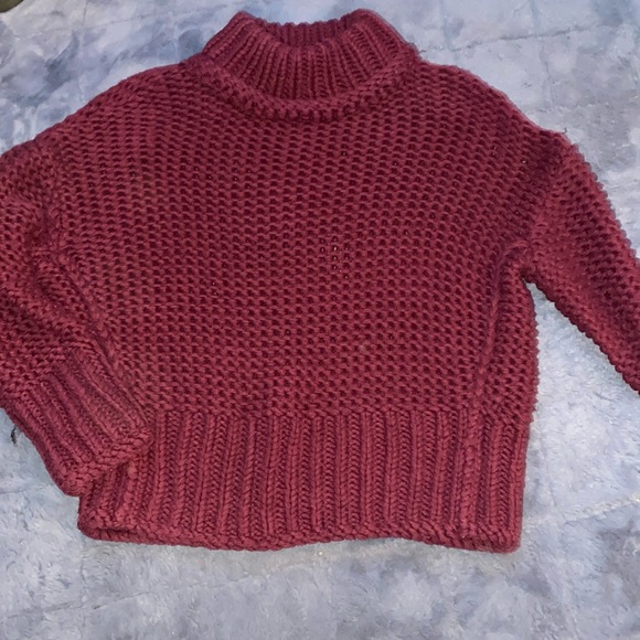 Free People Sweaters - Free People mock turtleneck cable knit sweater
